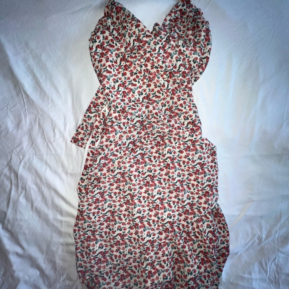 New Pink Floral Dress- Medium